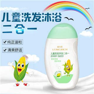 隆力奇320ml儿童洗发沐浴二合一（玉米水果）